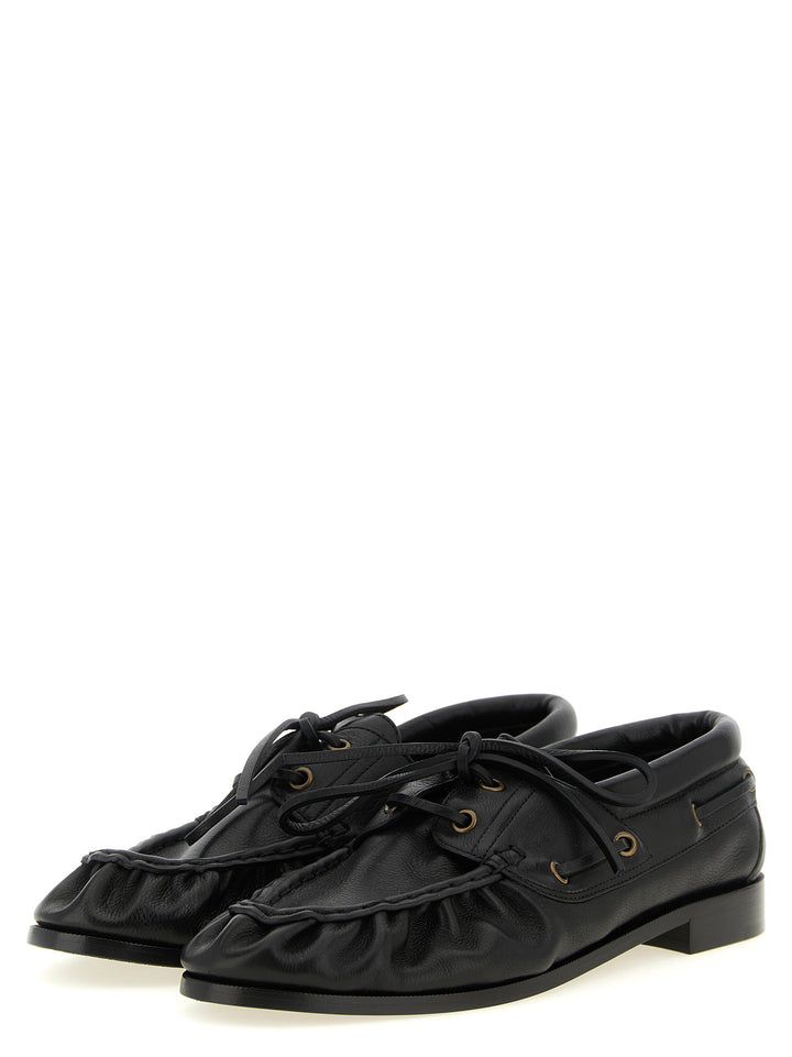 Saint Laurent Le Loafer Bateau Loafers - Black | 60aa417dff4696228afcb625422e9e1e2f8810f2