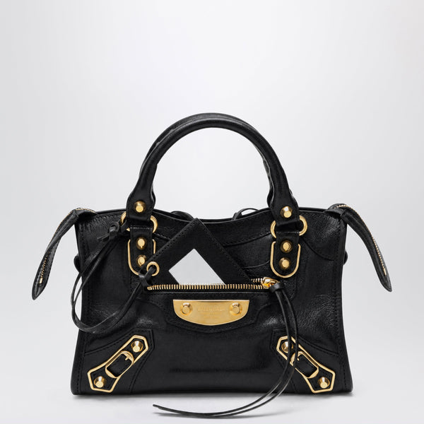 Le City Uptown Mini Bag In Soft Black Leather