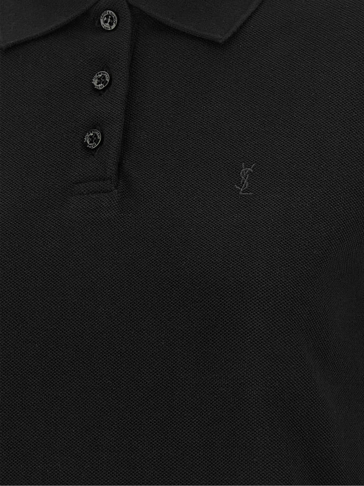 Saint Laurent Cassandre Polo - Black | e2550302ced1af5165c45de08c0f15f100c38869