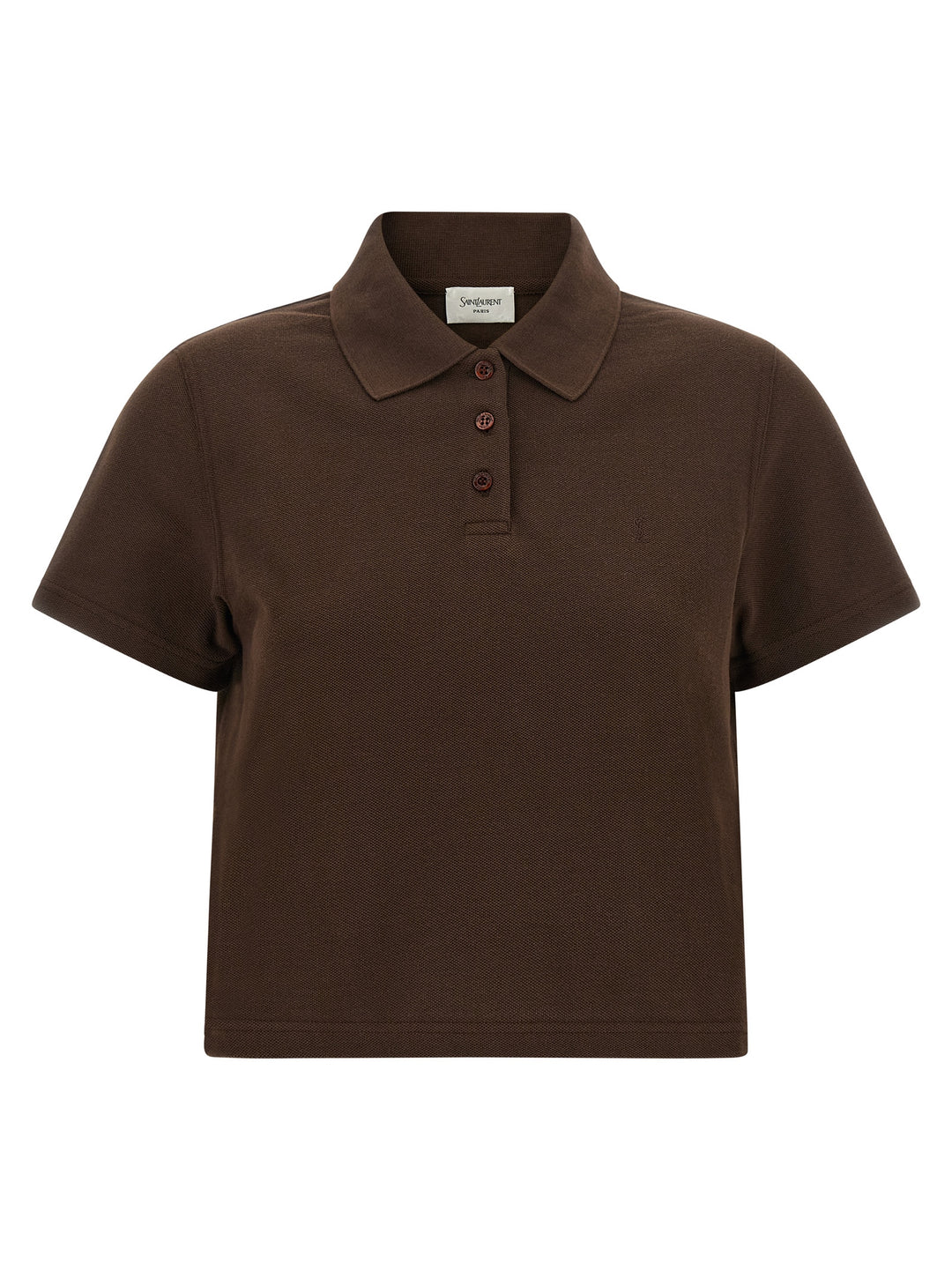 Saint Laurent Cassandre Polo - Brown | 993ec2ceedc14a1475a61d873ffcb9fe7c152f83