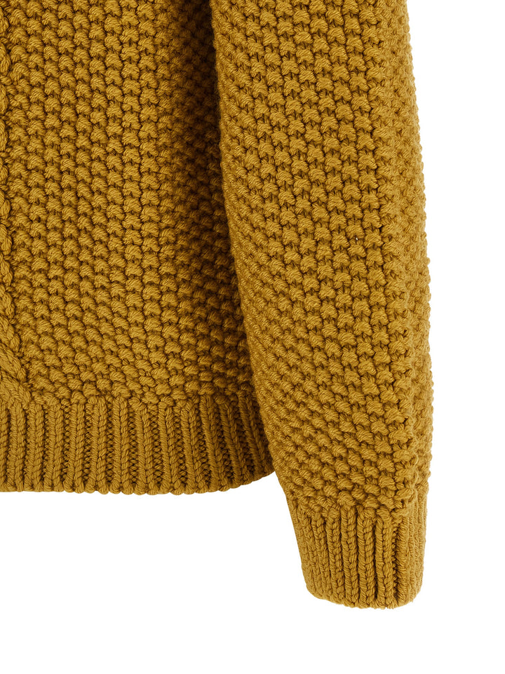 Saint Laurent Knit With 3/4 Sleeves Sweaters and Cardigans - Yellow | 079e34024c4c85685a5916c5640c8714c0124ad6