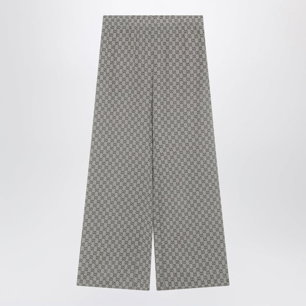Leisure Trousers In Beige Gg Silk