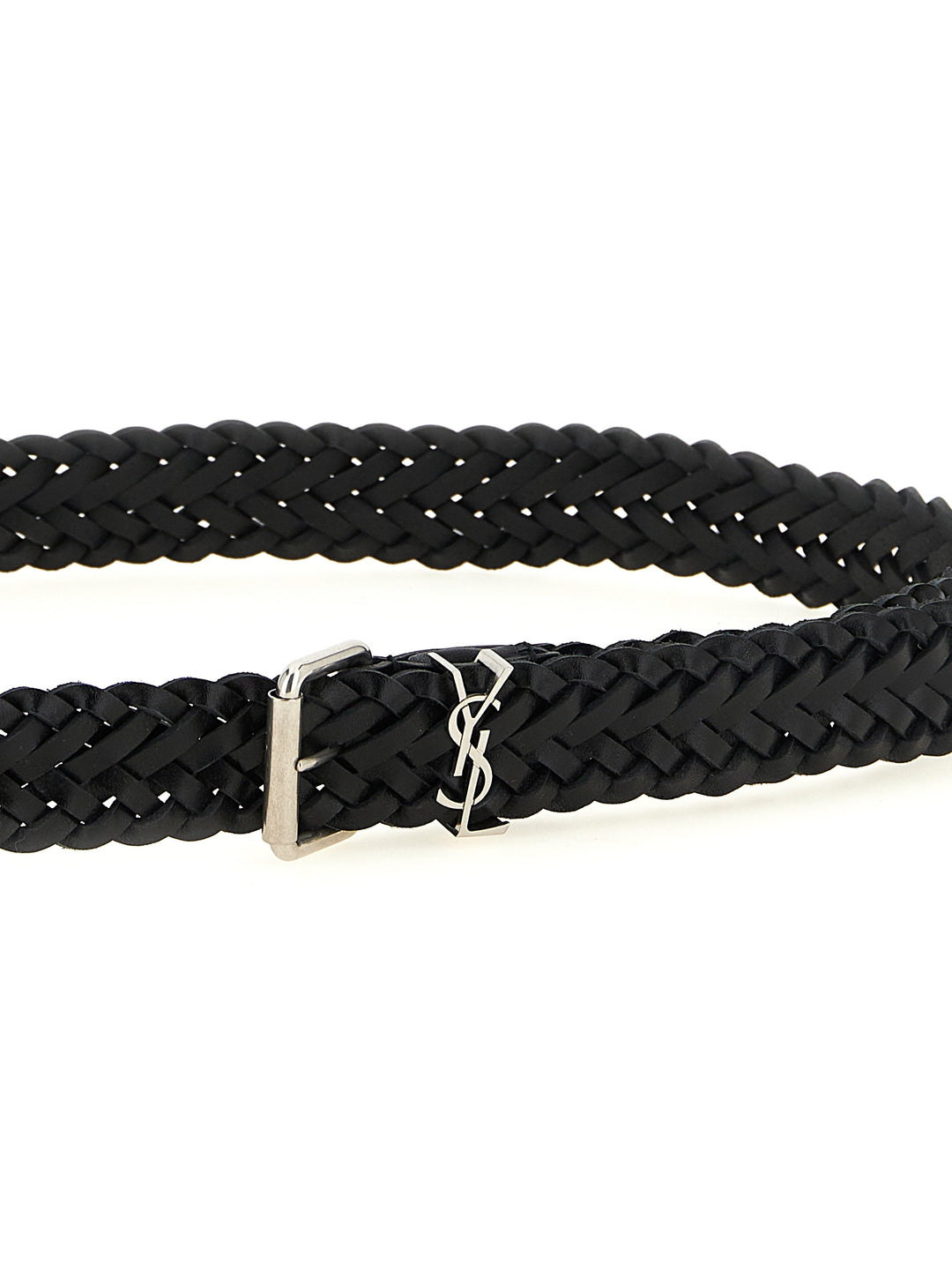 Saint Laurent Cassandre Belts - Black | 520caf811a2698af7b3188980e548f341db29732