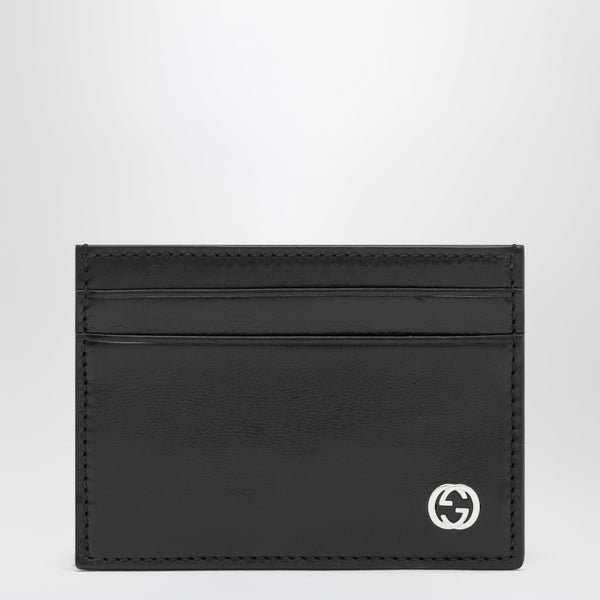 Black Leather Card Holder