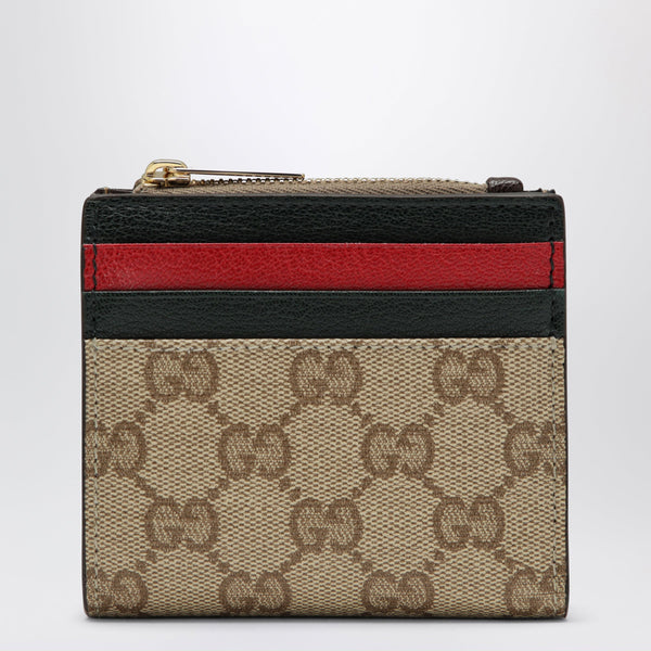 Beige Sand Wallet With Multicoloured Compartments