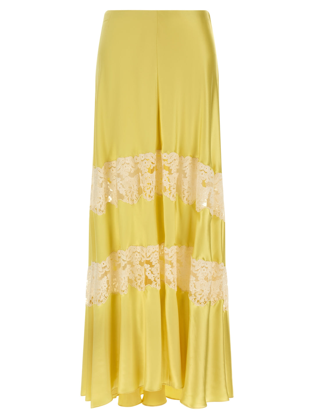 Alberta Ferretti Lace Insert Skirt Skirts - Yellow | edee5fda205b139e4ed8dcb17b2426572096d0ea