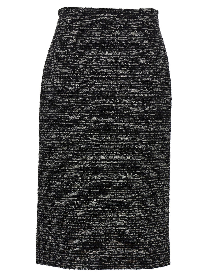 Tweed Skirt Skirts White/Black