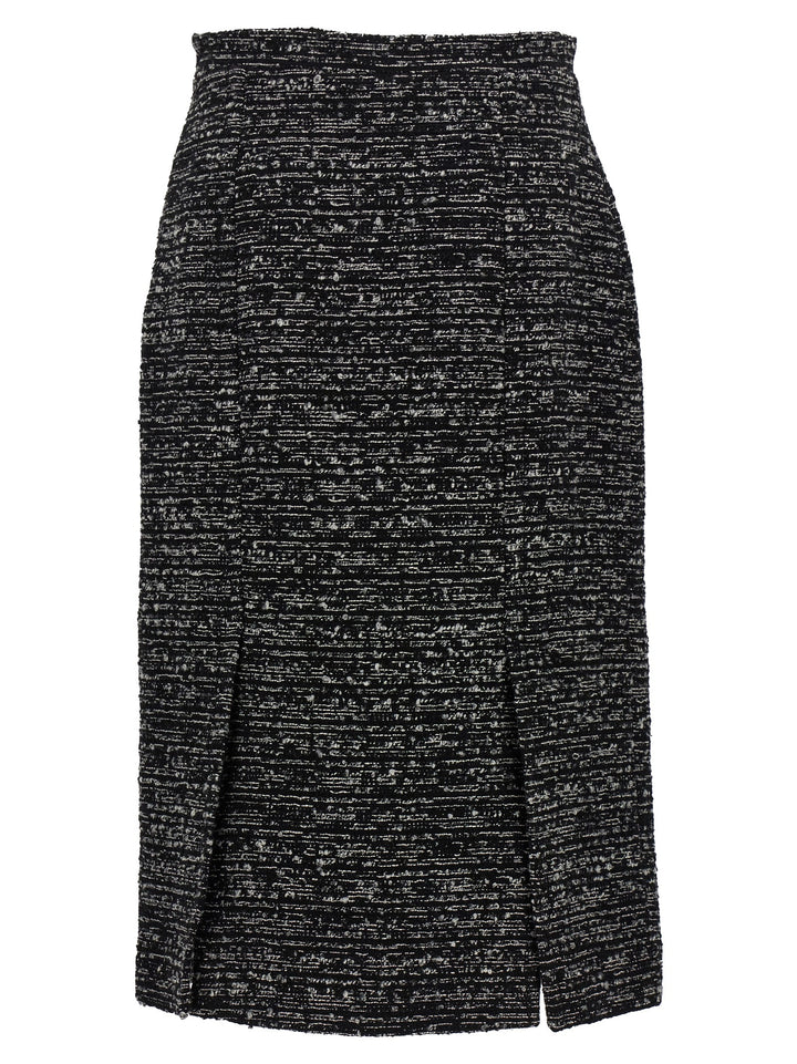 Tweed Skirt Skirts White/Black