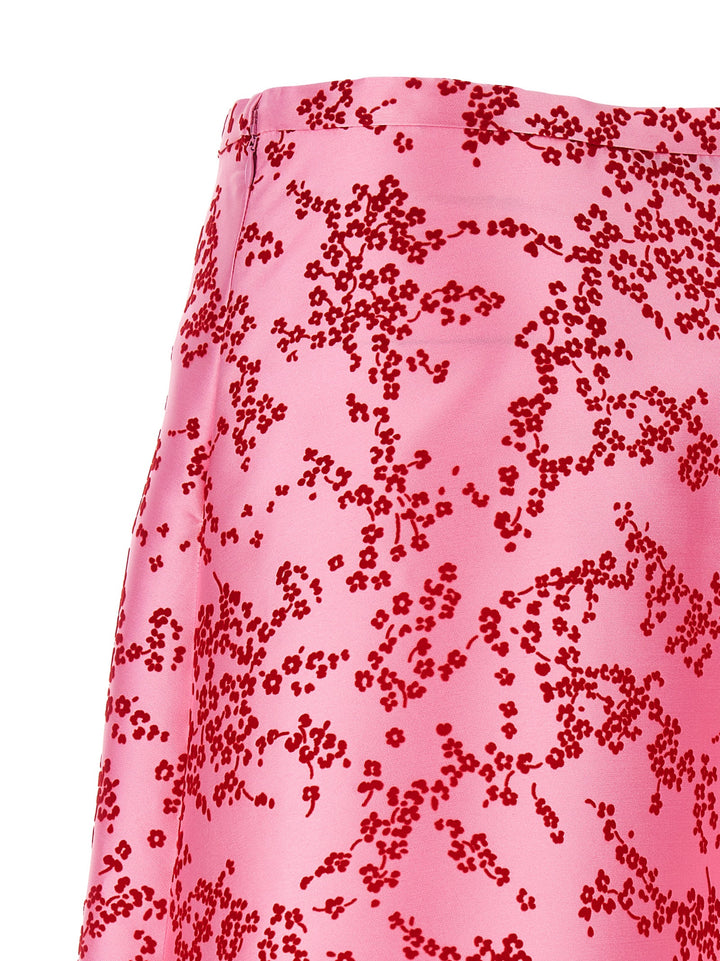 Alberta Ferretti Mikado Floreale Skirts - Pink | ef24267d628b184b4cf72e6da06bdc583a4b3e41