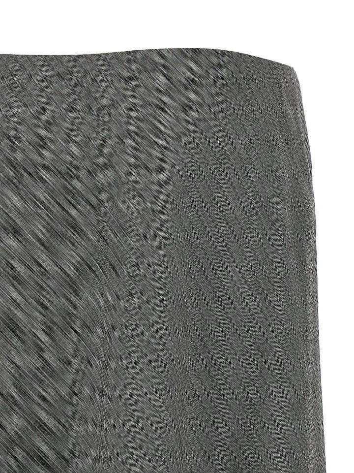 Alberta Ferretti Bell Chevron Skirt Skirts - Gray | f0bbcb1a7b7b81d7e98b04aa6bef73ee4f0d19db