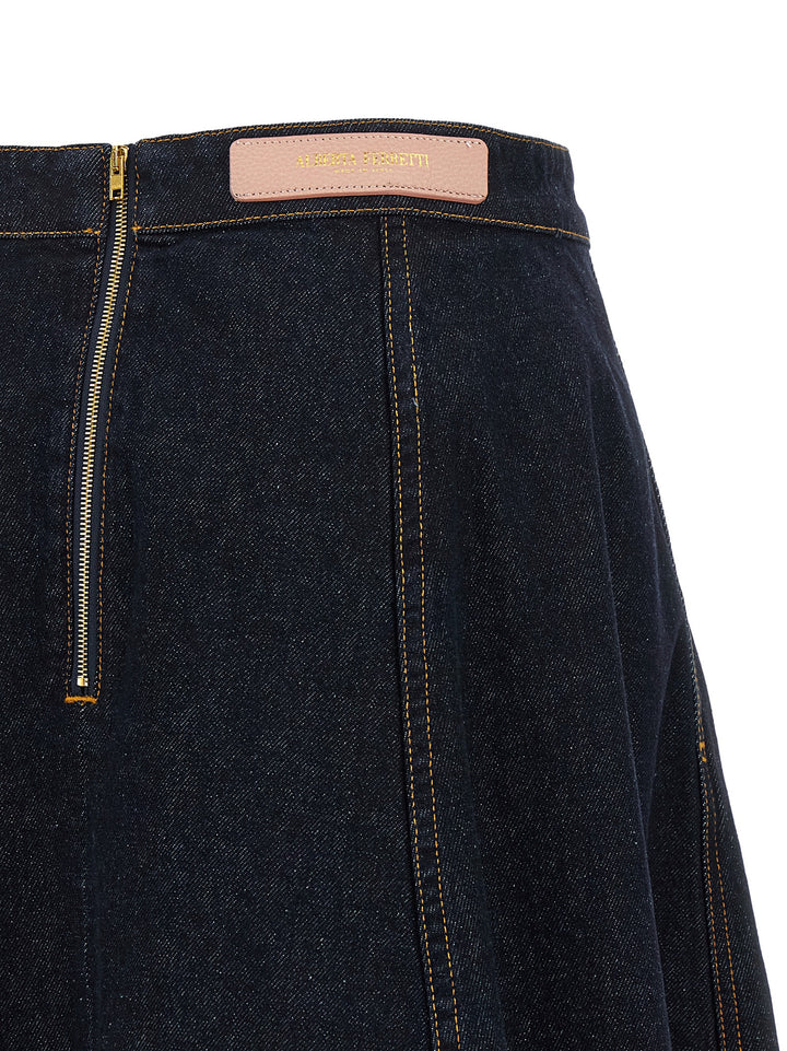 Alberta Ferretti Denim Skirt Skirts - Blue | 730d95a33491def4d076a086a8135a88aa61317b