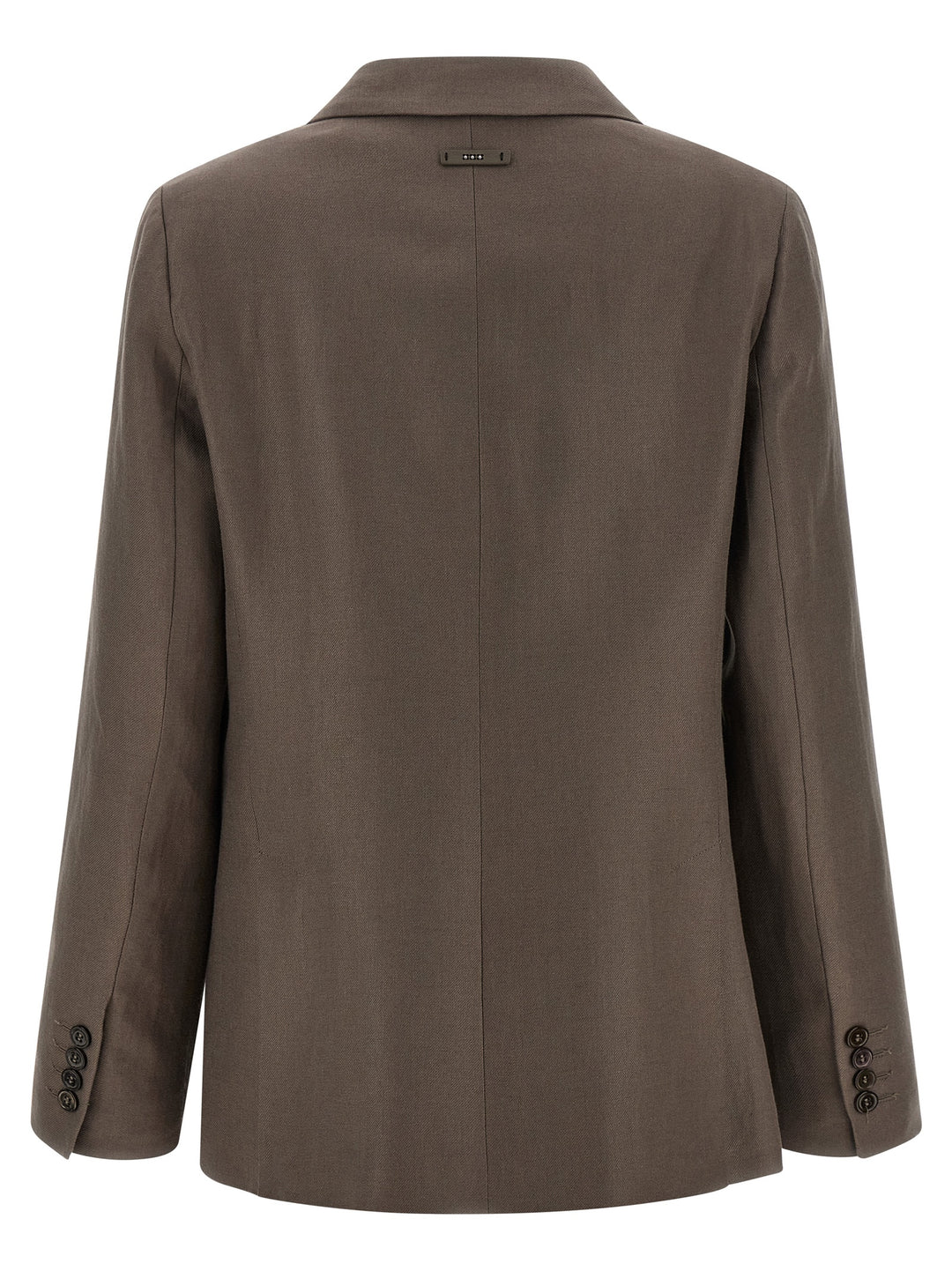 Peserico Satin Linen Blazer BlazerS - Brown | 3b9d5605219857d3e2c73e17a03a5758072e623e