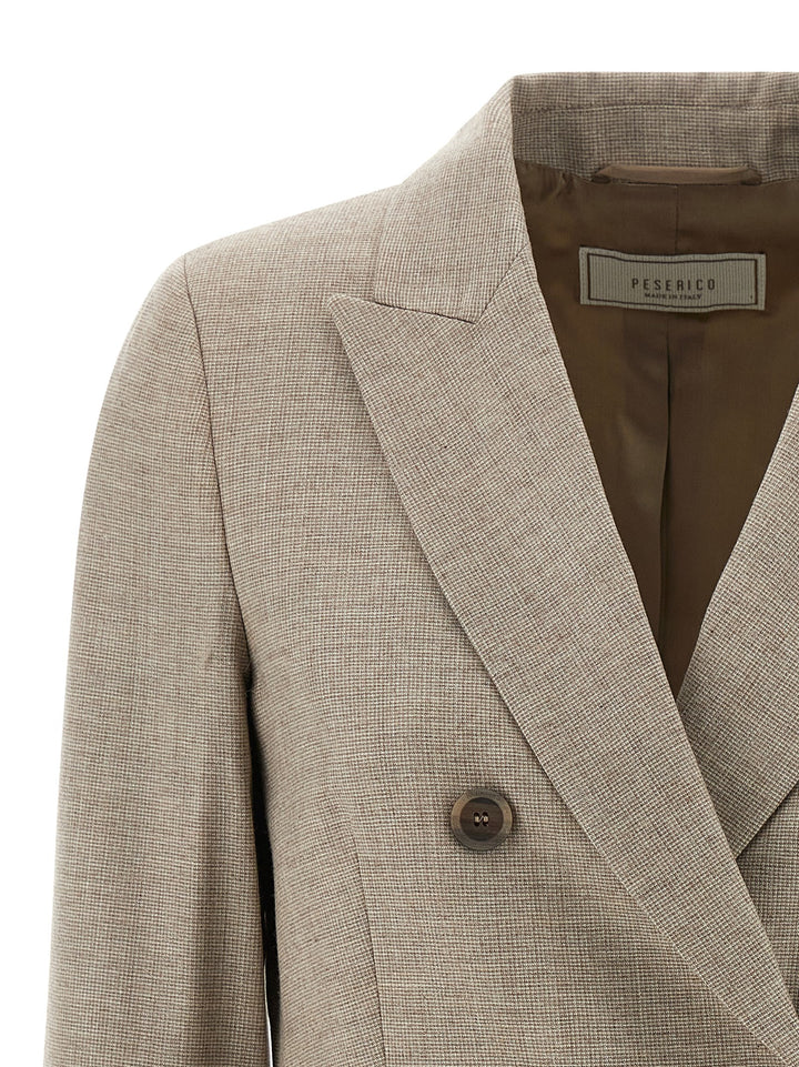 Peserico Double-Breasted Blazer BlazerS - Beige | 0dcec27a7a86388f0eda1c7f943d36593c8d9779