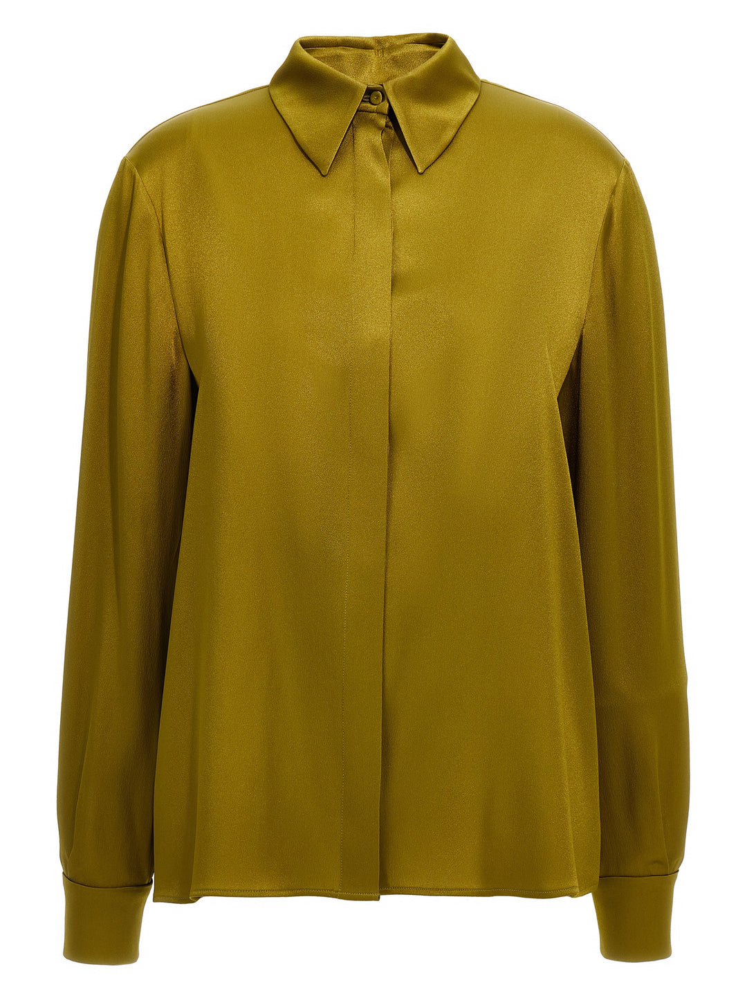 Draped Shirt Shirt, Blouse Green