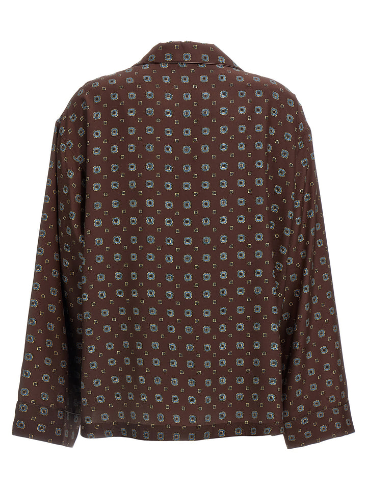 Patterned Shirt Shirt, Blouse Brown