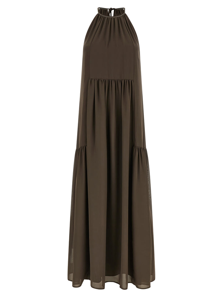 Peserico Punto Luce Dresses - Brown | 04506989ff19b81df82e380e6372895eda8f70f3