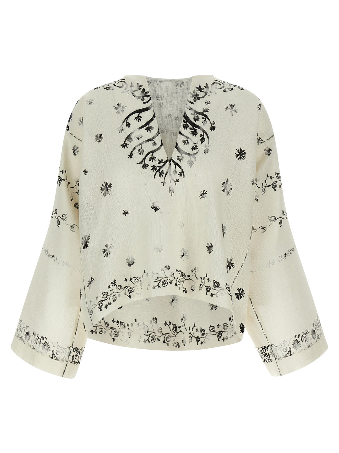 Alberta Ferretti Fortuny Shirt and Blouse - White/Black | 417f23a23598d9c82996301a7361c10a726d35ee