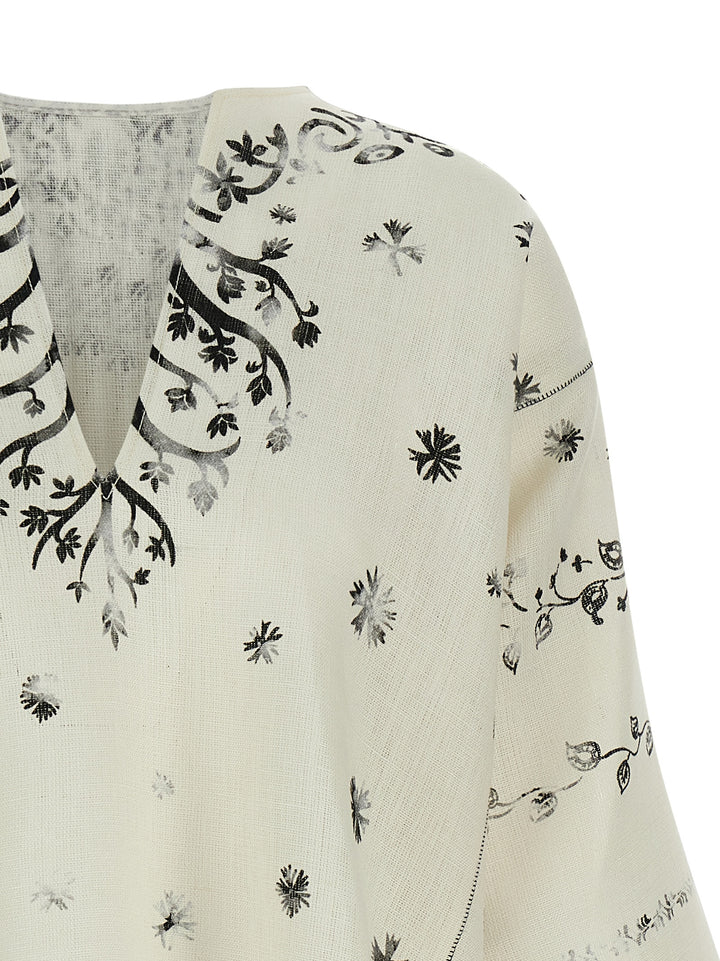 Alberta Ferretti Fortuny Shirt and Blouse - White/Black | f2722ad856f90702477161a439874b39184b9550