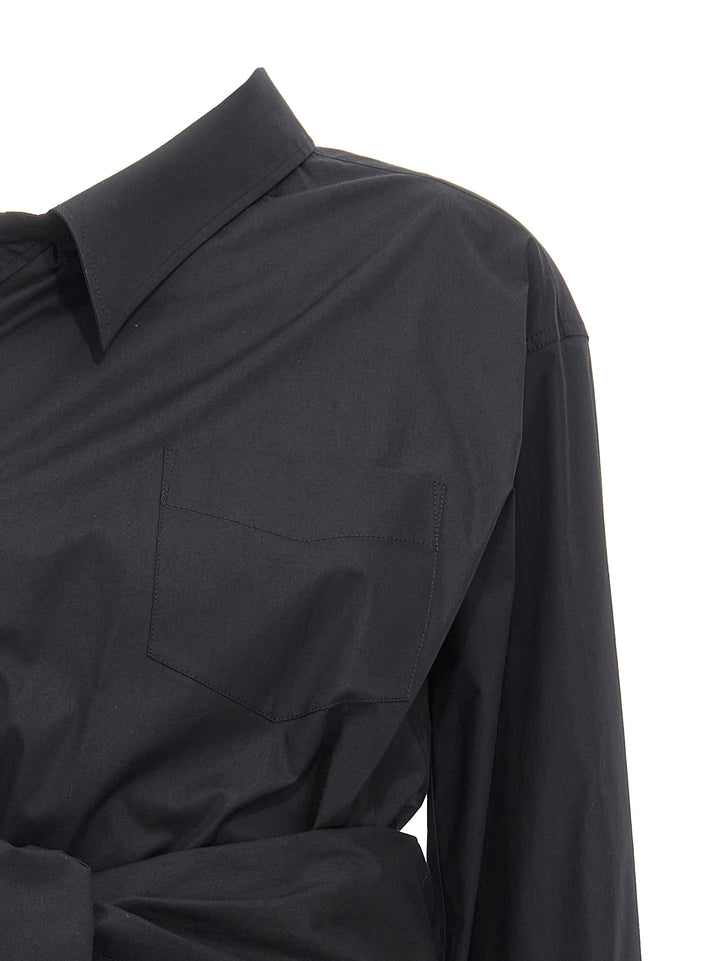 One-Shoulder Shirt Shirt And Blouse Black