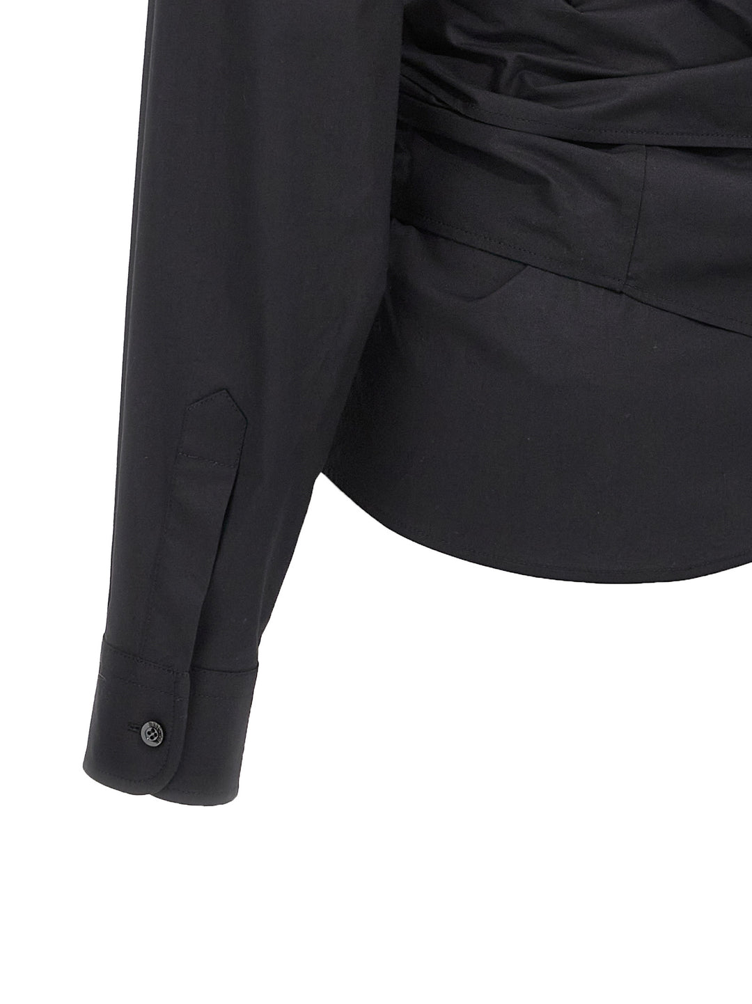 One-Shoulder Shirt Shirt And Blouse Black