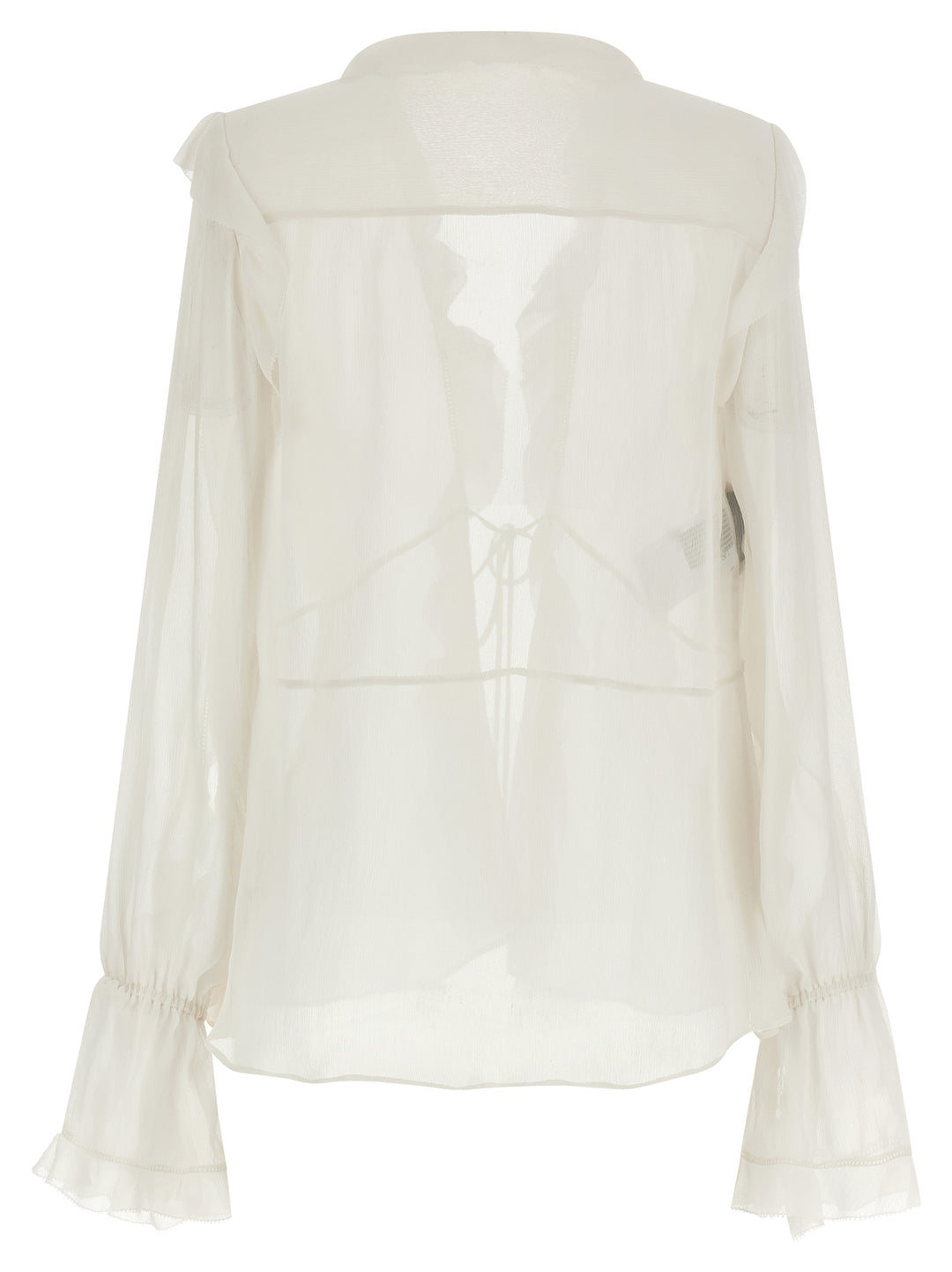 Alberta Ferretti Silk Blouse Shirt and Blouse - Beige | 0bb18add27ab9f97cdd63ff520020e820497a4bf