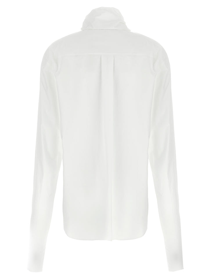 Alberta Ferretti Tie Shirt Shirt and Blouse - White | 8b62131f7d77559758b06a0a1048d17d960dc69f