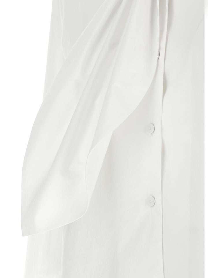 Alberta Ferretti Tie Shirt Shirt and Blouse - White | 9d009053c916c95d1529bc2a8c68c83c5a9d7d55