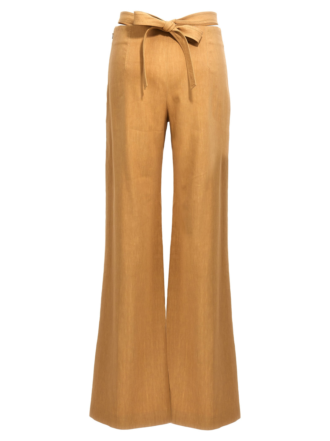 Twill Flare Pants Beige