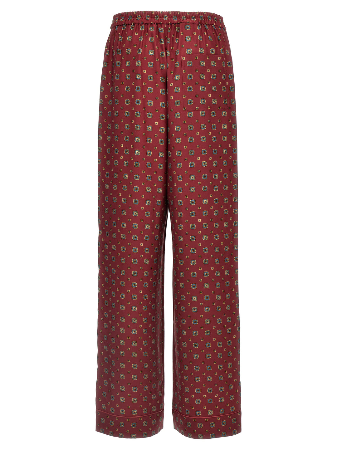 Patterned Pants Bordeaux