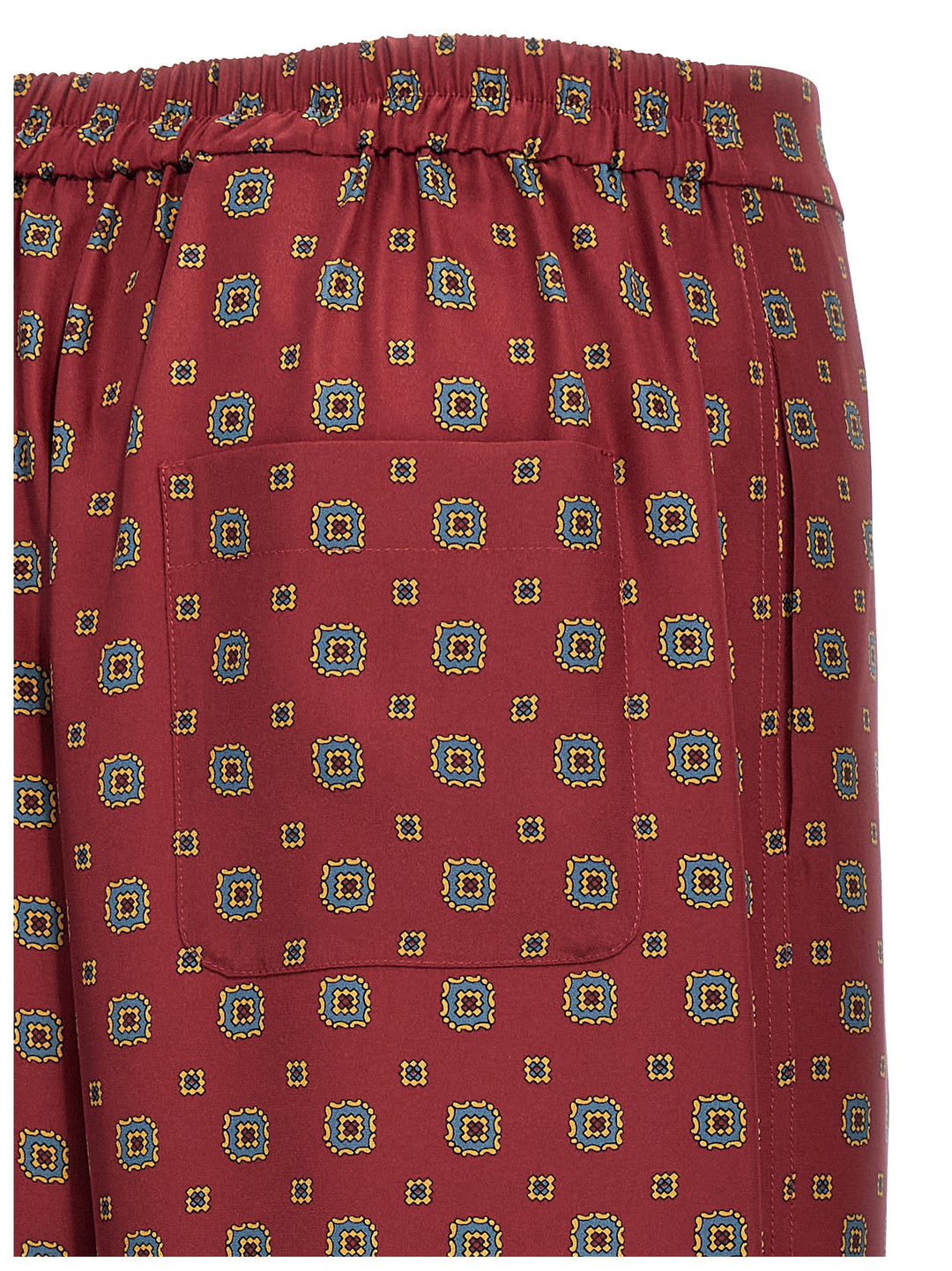 Patterned Pants Bordeaux