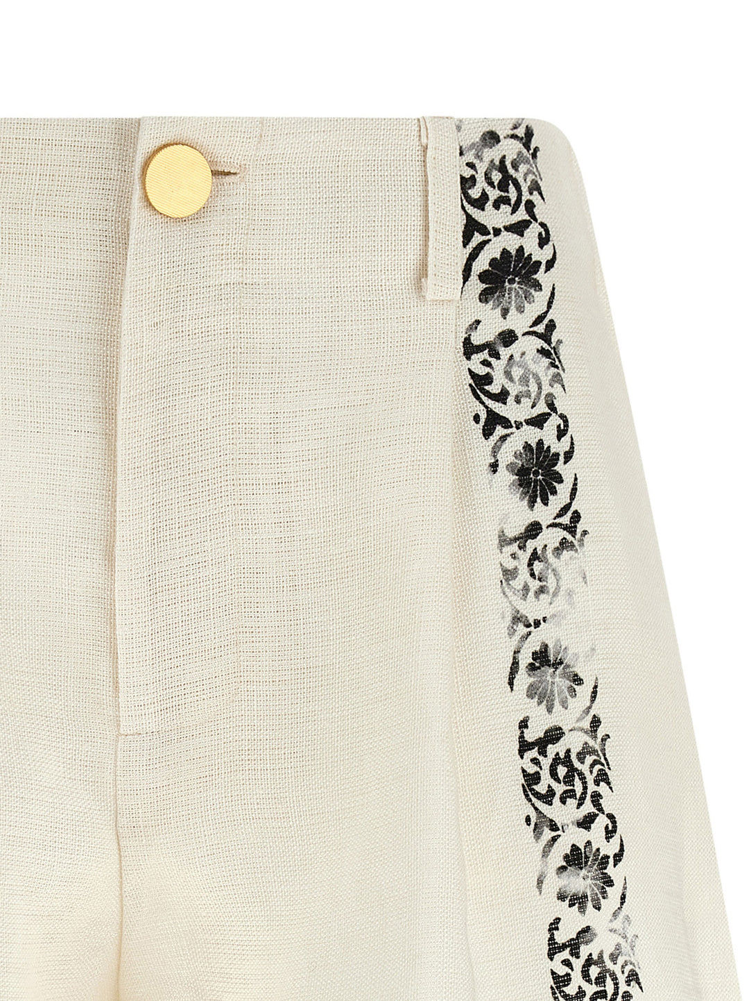 Alberta Ferretti Fortuny Bermuda and Short - White/Black | 37b91c8b1e570c61f9054a77cfd1bc8989cd3f0b