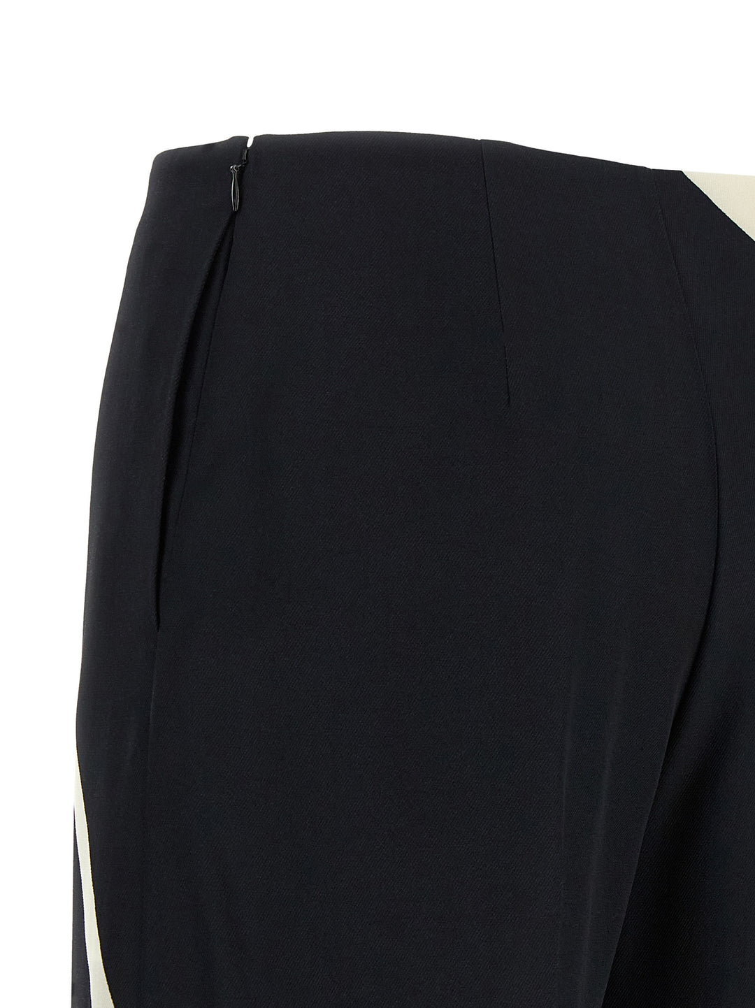 Alberta Ferretti Cropped Pants - White/Black | 93b65d14c396e1631f8775fe8b0eef59bd265883