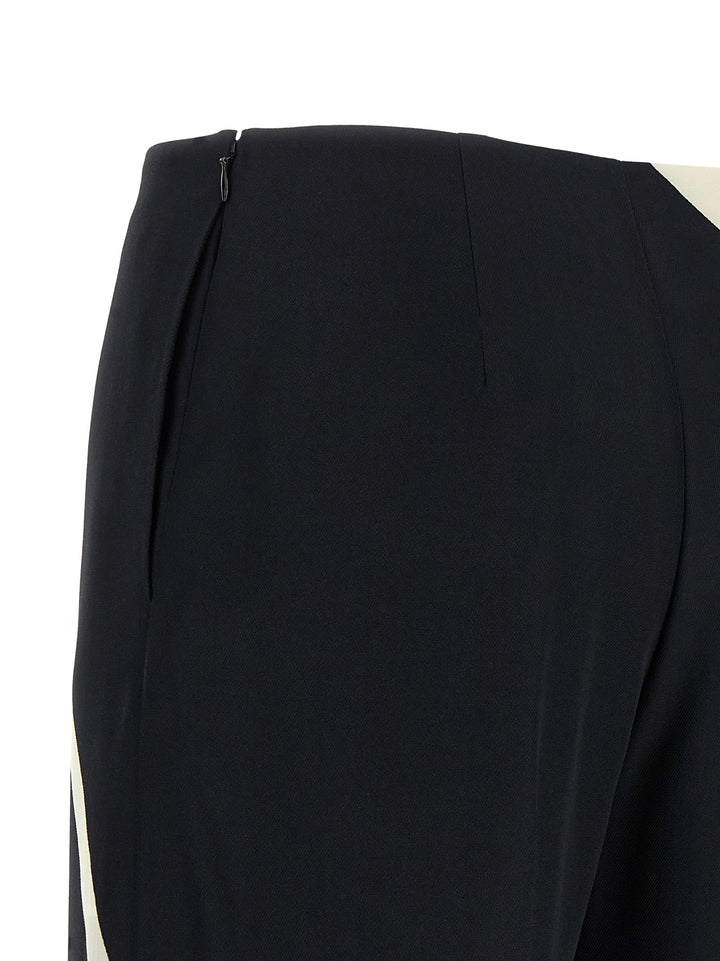 Alberta Ferretti Cropped Pants - White/Black | 93b65d14c396e1631f8775fe8b0eef59bd265883