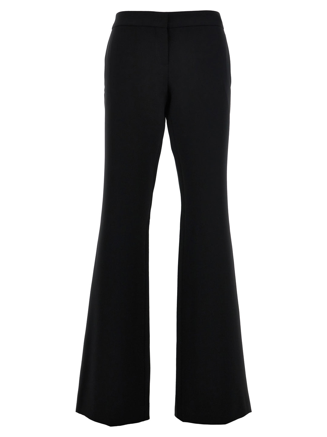 Crepe Flared Pants Black