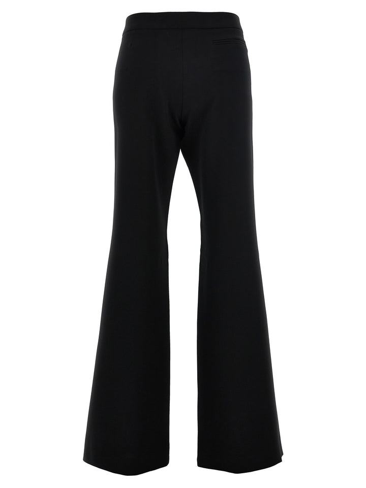 Crepe Flared Pants Black