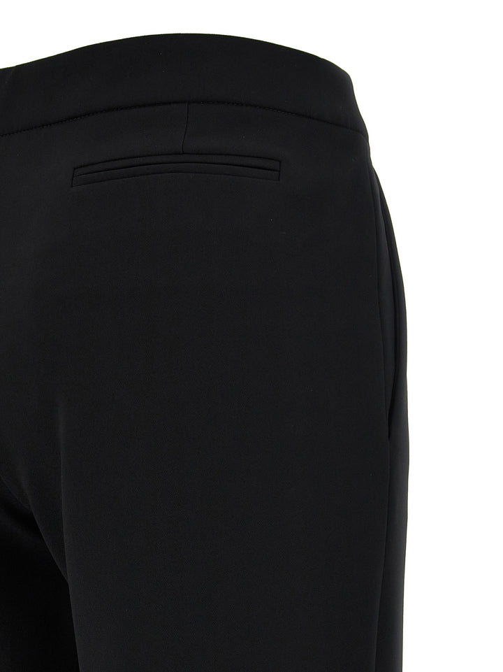 Crepe Flared Pants Black