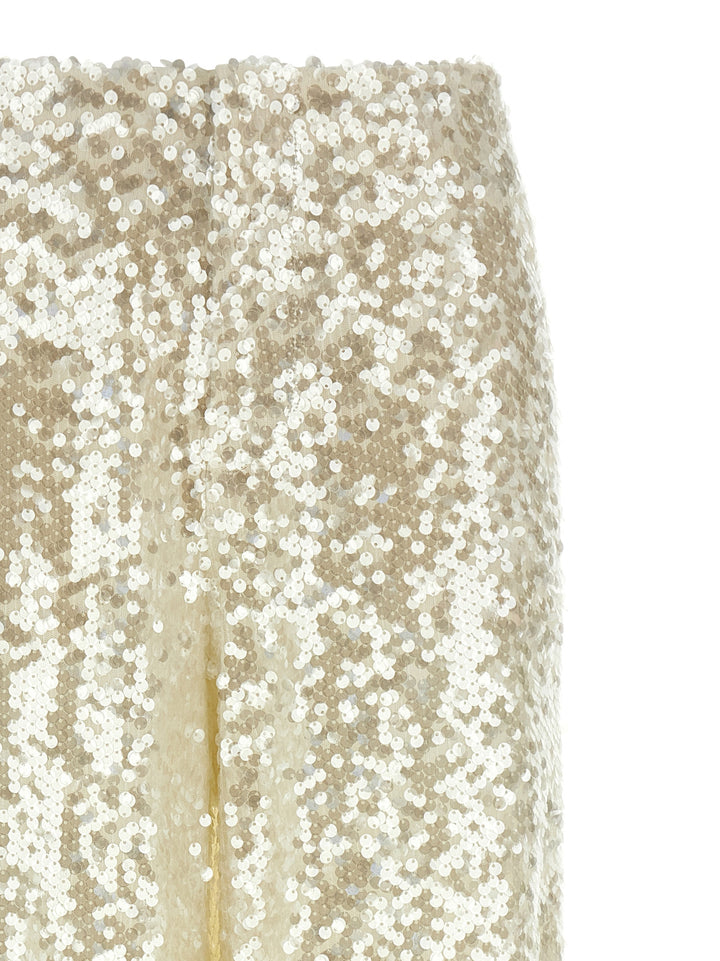 Alberta Ferretti Sequin Pants - White | ba0b1396a8b0314ea75a23eb9a5892676389b0e2