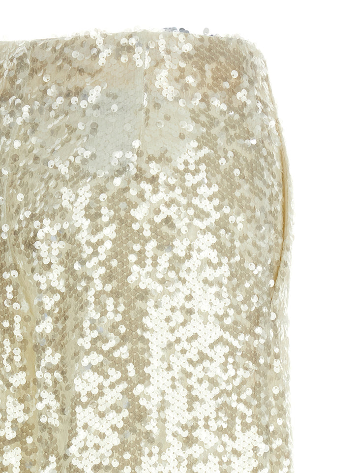 Alberta Ferretti Sequin Pants - White | b5b99cd24227493a5d77024c7561e69fae3d10eb