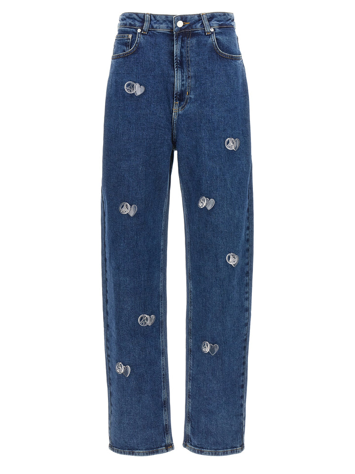 Charms Application Jeans Blue