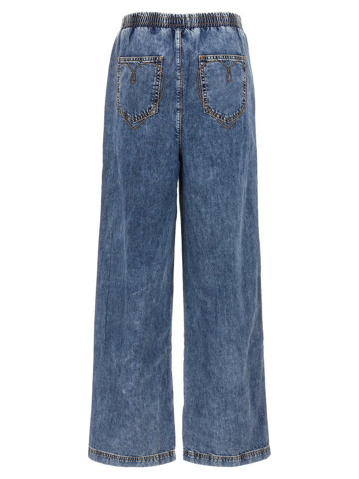 Embroidery Jeans Light Blue