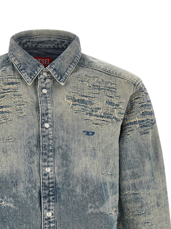 Diesel D-Simply Shirt and Blouse - Blue | 68bca9ad7039bc6e4cc835d10bf1513afb558449