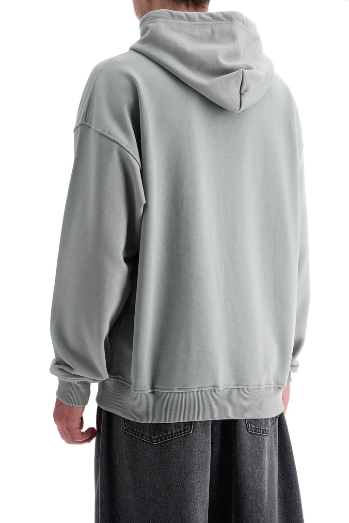 Men's Grey Cotton Hoodie With Kangaroo Pocket