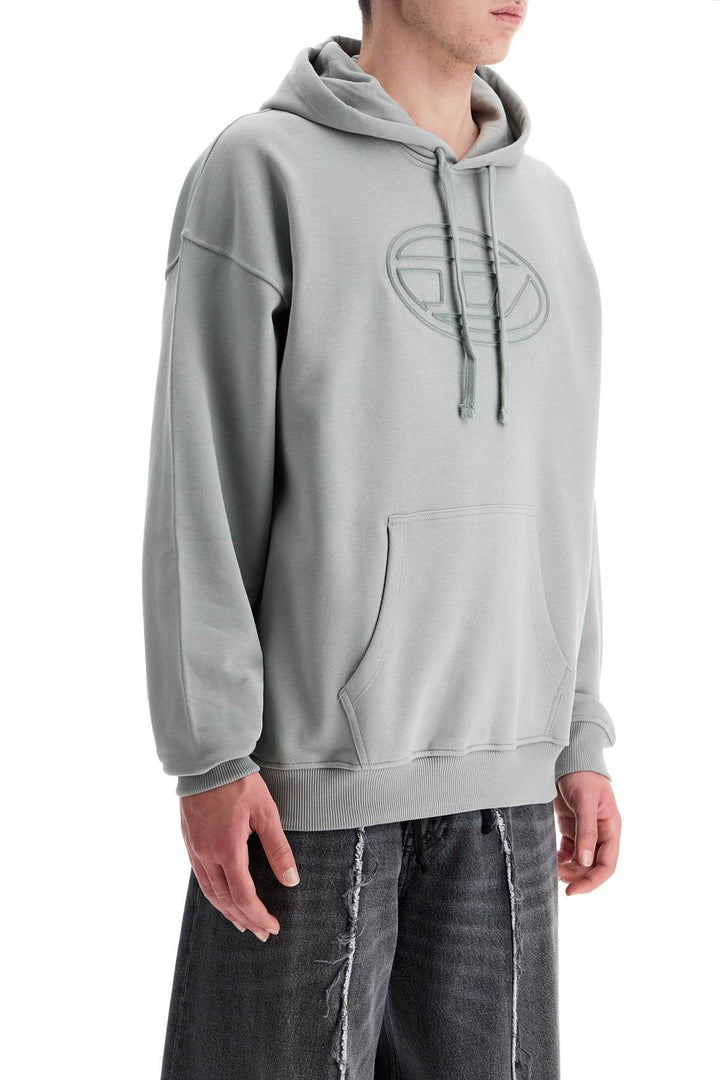 Men's Grey Cotton Hoodie With Kangaroo Pocket