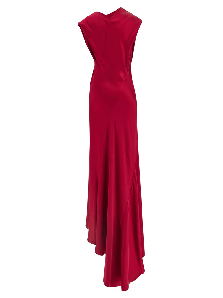 Alberta Ferretti Satin Dress Dresses - Fuchsia | 7469750200346bc9bb30a92e81453c9802072196