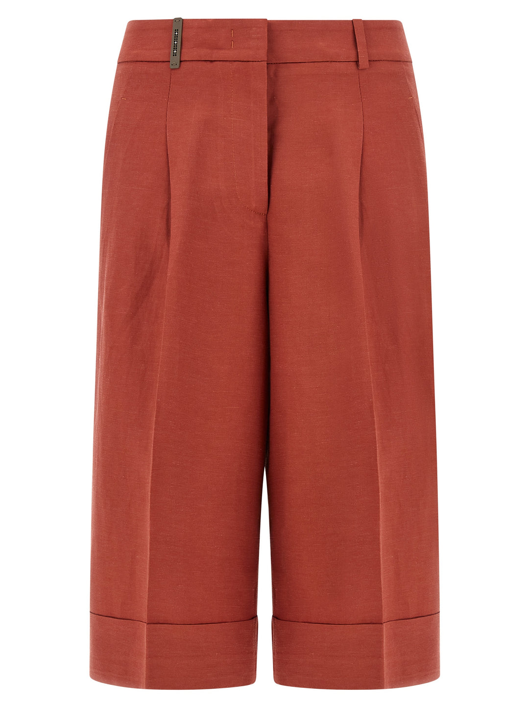 Peserico Linen Viscose Bermuda Shorts Bermuda and Short - Red | 0772d4b50af7c6ac4290a58ab461538315a11bc4