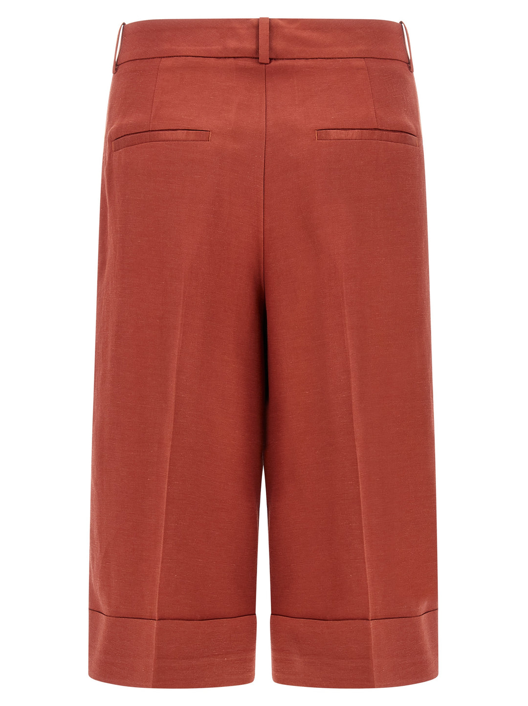 Peserico Linen Viscose Bermuda Shorts Bermuda and Short - Red | a2e9fc5171847501bab2440182a9deab08c02051