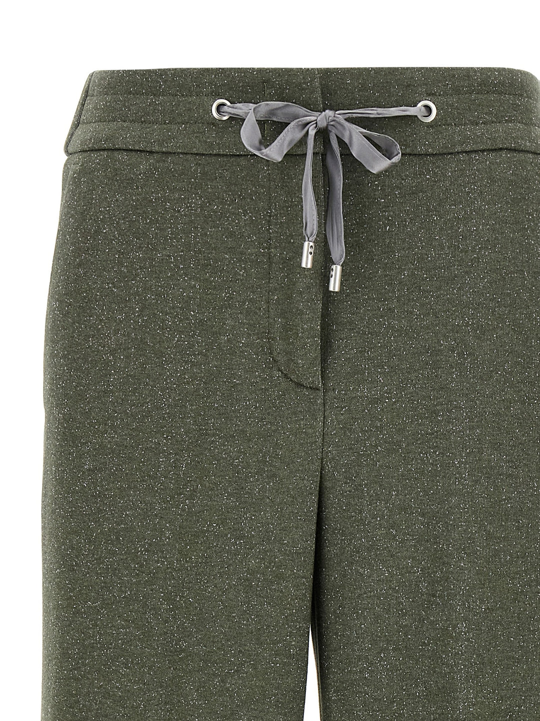 Peserico Lurex Joggers Pants - Green | 003d18253500f1f2ceaf40b901f8d16d59413c1c