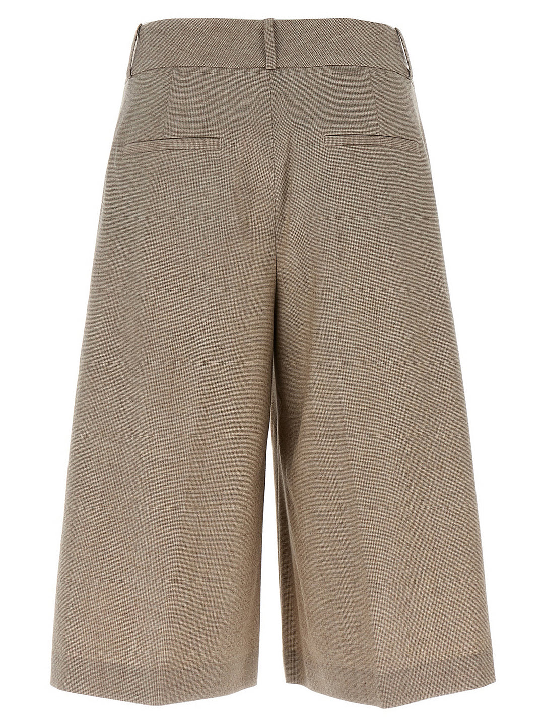 Peserico Micro Houndstooth Long Bermuda Shorts Bermuda and Short - Beige | 9242cbe3dcbb7cbedbb8577bdf2f3952249127f1