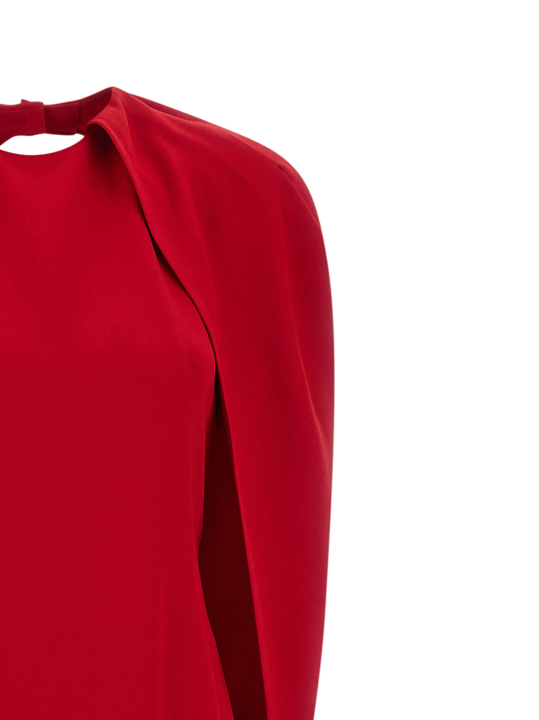 Alberta Ferretti Cape Dress Dresses - Red | 3d750c4e5939072925d691ca10fc2b4edf264ec0