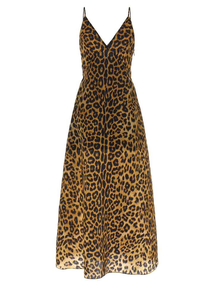 Alberta Ferretti Organza Dress Dresses - Brown | c14ee387746ac69d1fa3b4b99b9058611754ed64